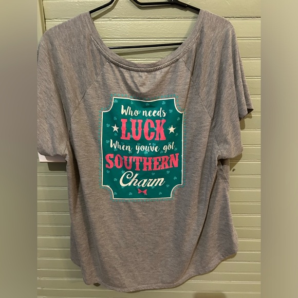 Red Camel Women's Gray Pt. Patty's Day T-shirt Size 2X - Picture 1 of 7